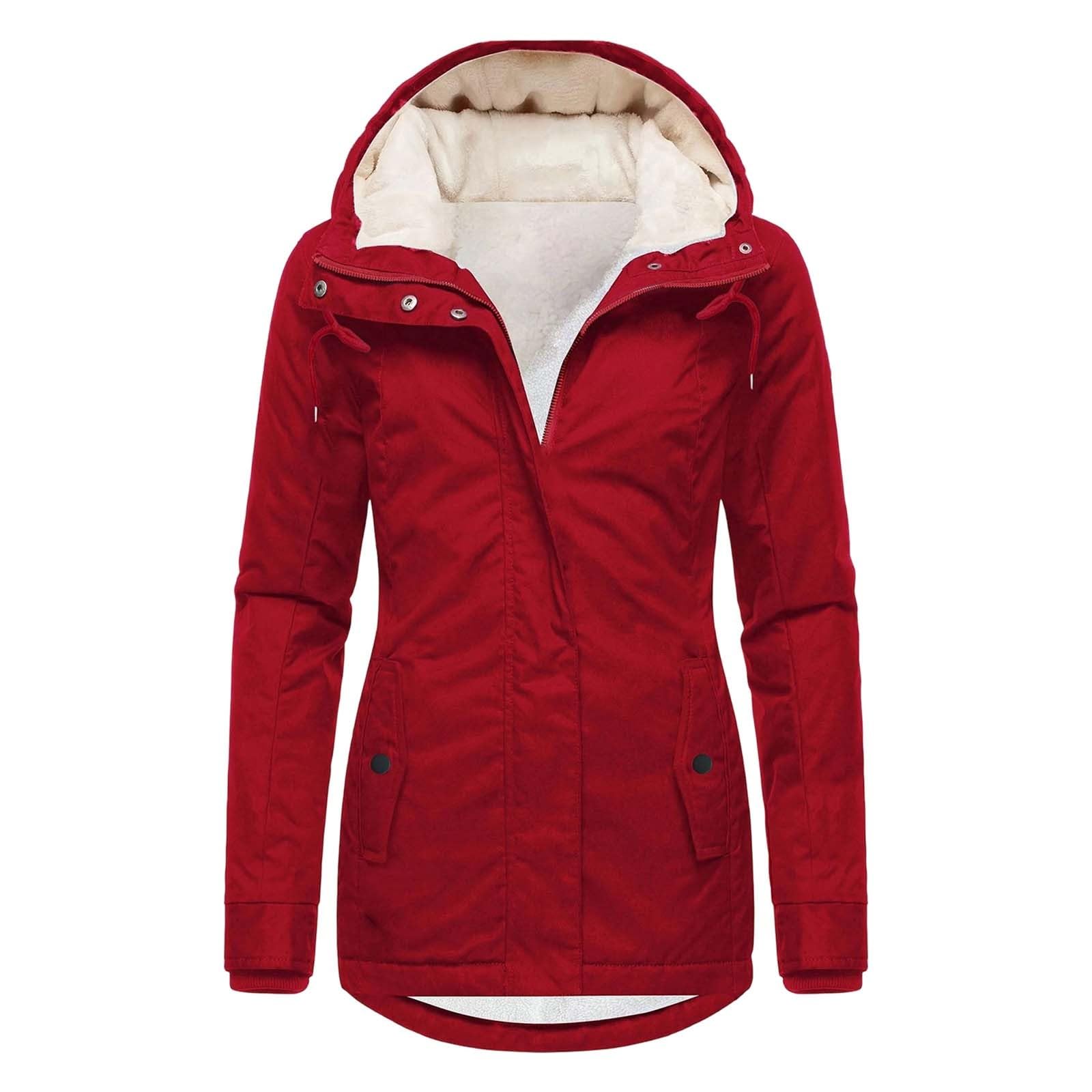Genérico Poncho Mujer Impermeable,Chaqueta Informal con Capucha Y Forro Polar Cortavientos para Actividades Al Aire Libre Deportes Clima CáLido OtoñO E Invierno para El DíA A DíA Viajes