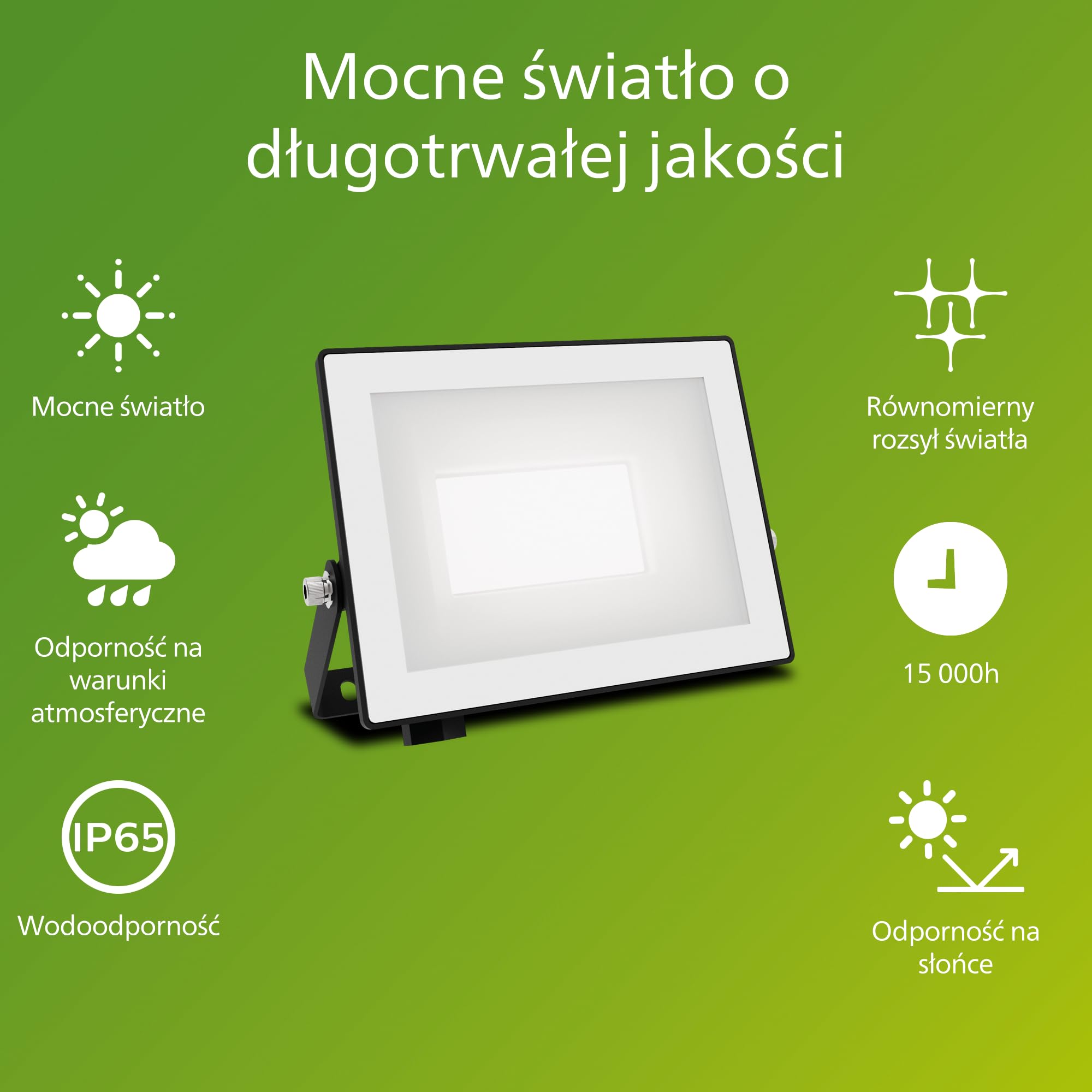 Philips Lois Zewnętrzna Lampa Floodlight, 20 W, 5000 K, Czarna