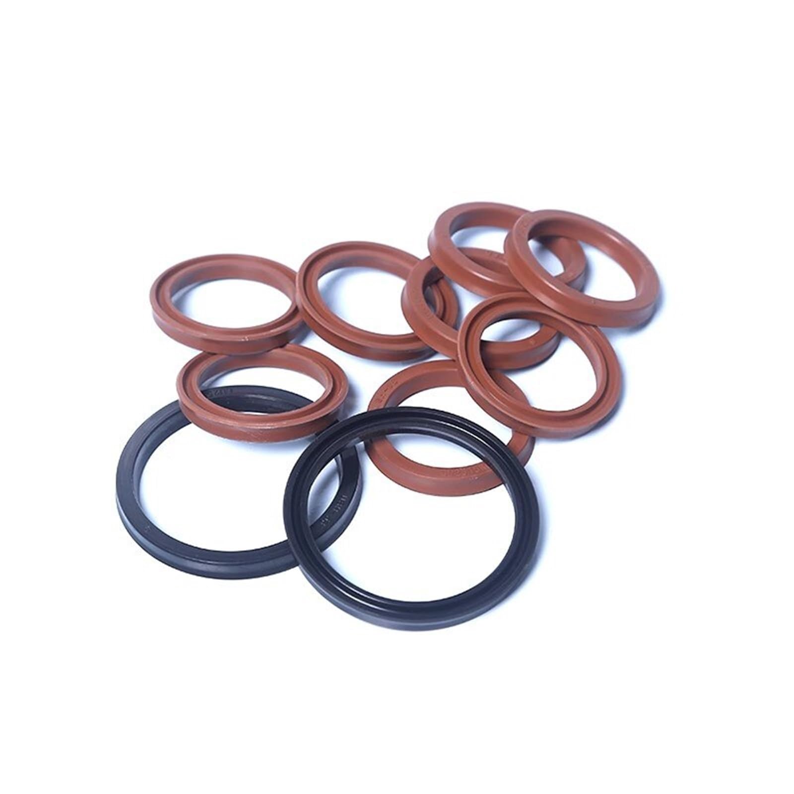 Zestaw uszczelek hydraulicznych USH – dwuwargowy zestaw z gumy fluorowej do naprawy tłoczyska cylindra – 11,2-275 mm(100x115x9(1pcs))