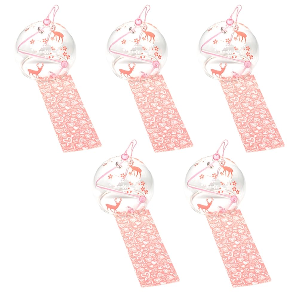 Osmond Glass Japanese Wind Chimes Room Decoration Home Doorbell Wall Hangings Outdoor Decoration Deer