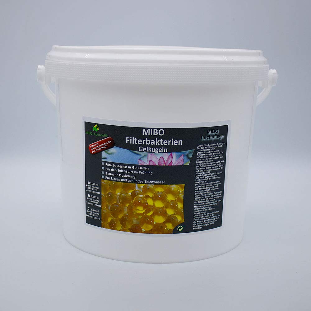 MIBO Filterbakterien Gelkugeln Filterstarter 5.000 ml ausreichend für 100.000,00 Liter