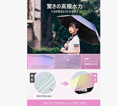レインボーマン約15cm プラスチック製 Amazon | ノーブランド品日傘折りたたみ虹色晴雨兼用8本骨軽量