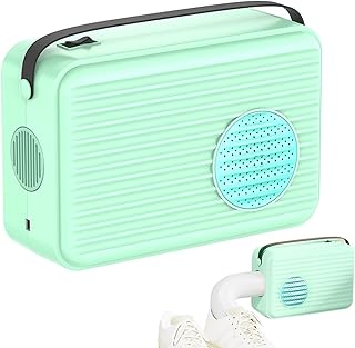 Pruojhw Máquina de secado eléctrico portátil, secadora portátil para dormitorio, Secadora inteligente para dormitorio, Secadora de ropa de secado rápido portátil para ropa, calcetines, zapatos,