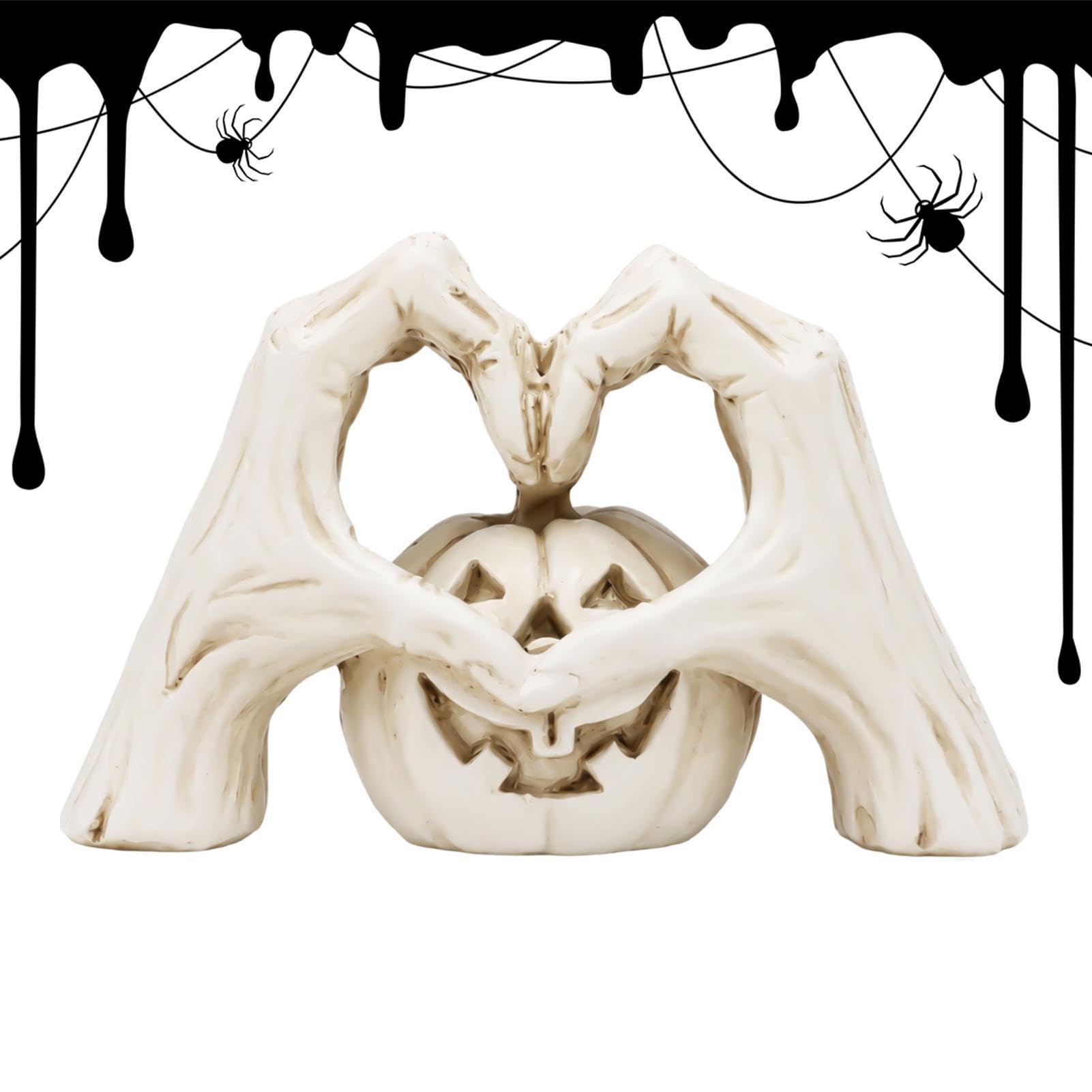 Statue de à main squelette d'halloween résine pour décoration maison