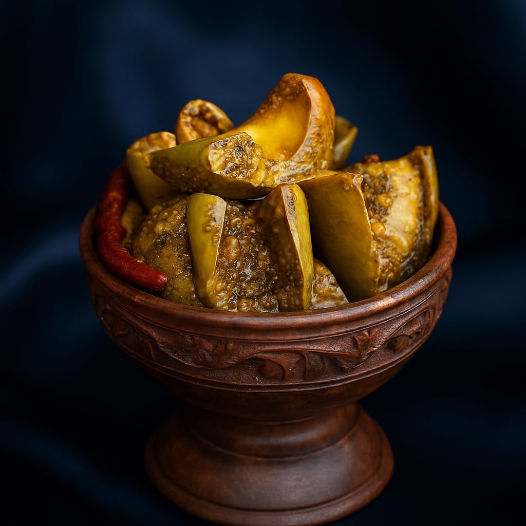 BANGLARMISTI Aam Tel Aachar - Bengali Style Mango Pickle, Green Mango, Mustard Oil, Homemade, Preservative Free, No Artificial Colour,Deliver Directly From Kolkata, 250g Pack-image-0