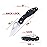 GANZO Firebird F759M Pocket Folding Knife 440C Stainless Steel Blade Nylon Glass Fiber Anti-Slip Handle with Clip Tactical Survival Fishing Camping EDC Knife (Black)