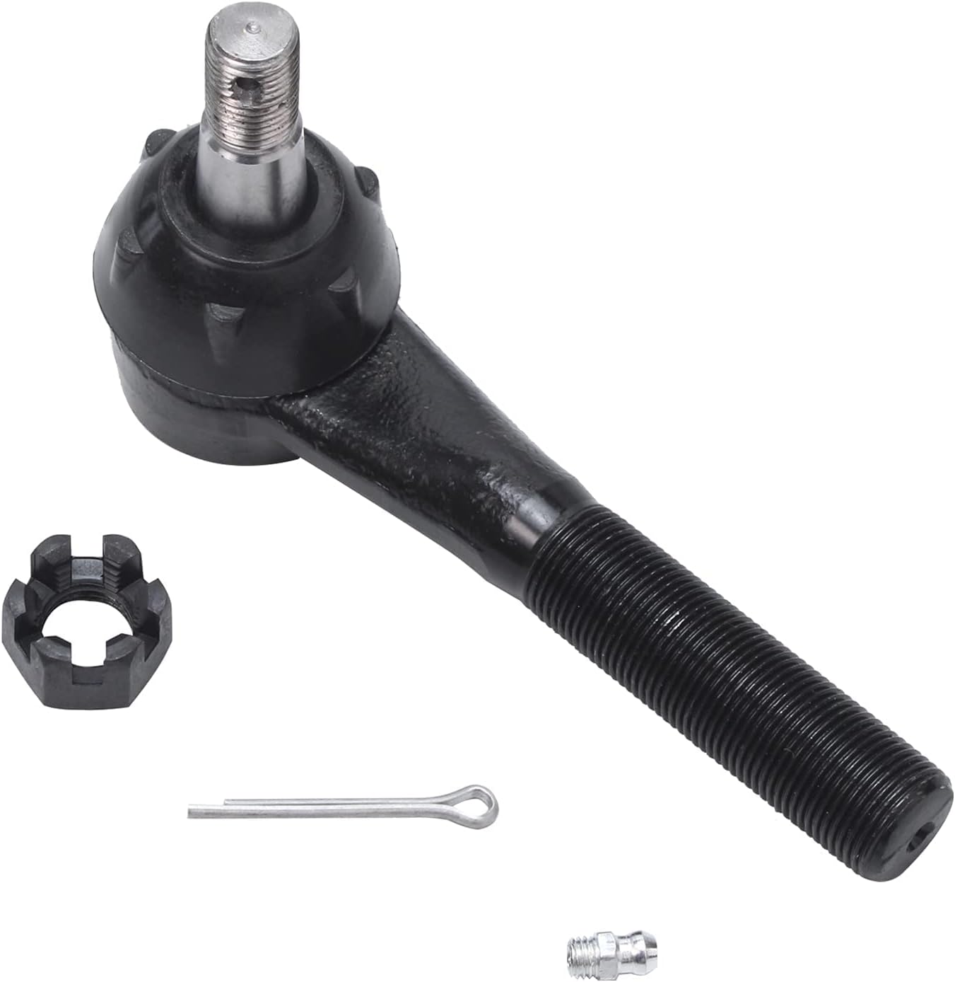 Detroit Axle - RWD Front Upper Control Arms w/Ball Joints + Outer Tie Rod Ends Replacement for 1994-1999 Dodge Ram 1500 2500 3500