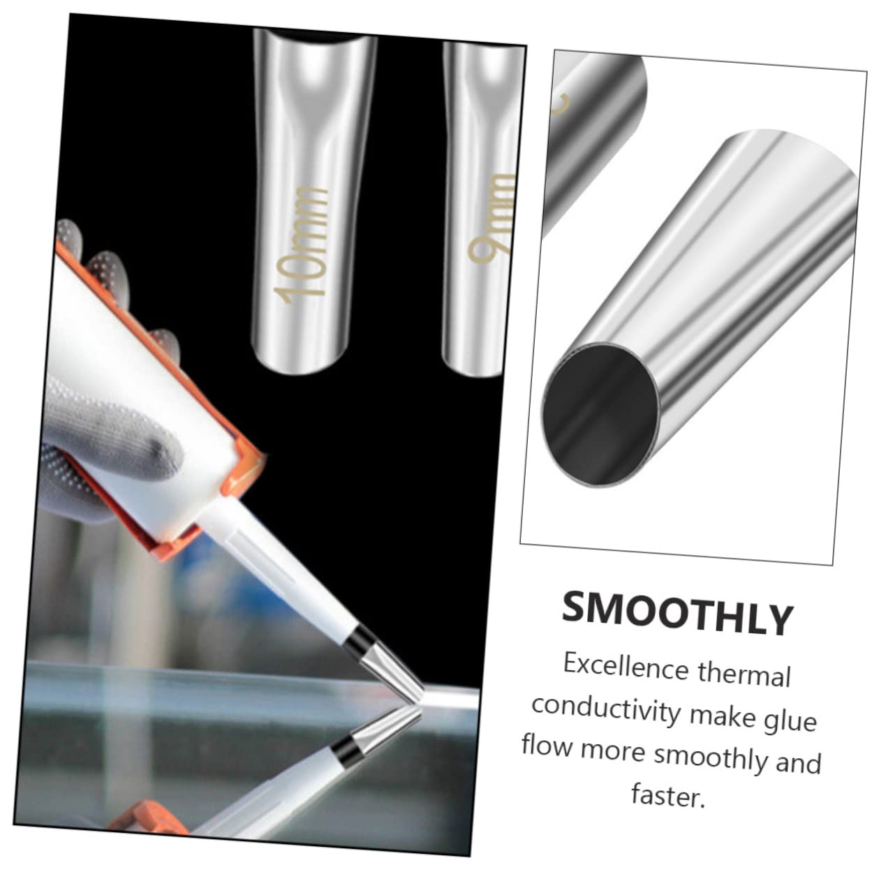 Housoutil Lot De 3 Buses De Calfeutrage Pratiques Autocollantes Pour Finition De Mastic En Acier Inoxydable Pour Décoration Intérieure 18 Pièces X 3