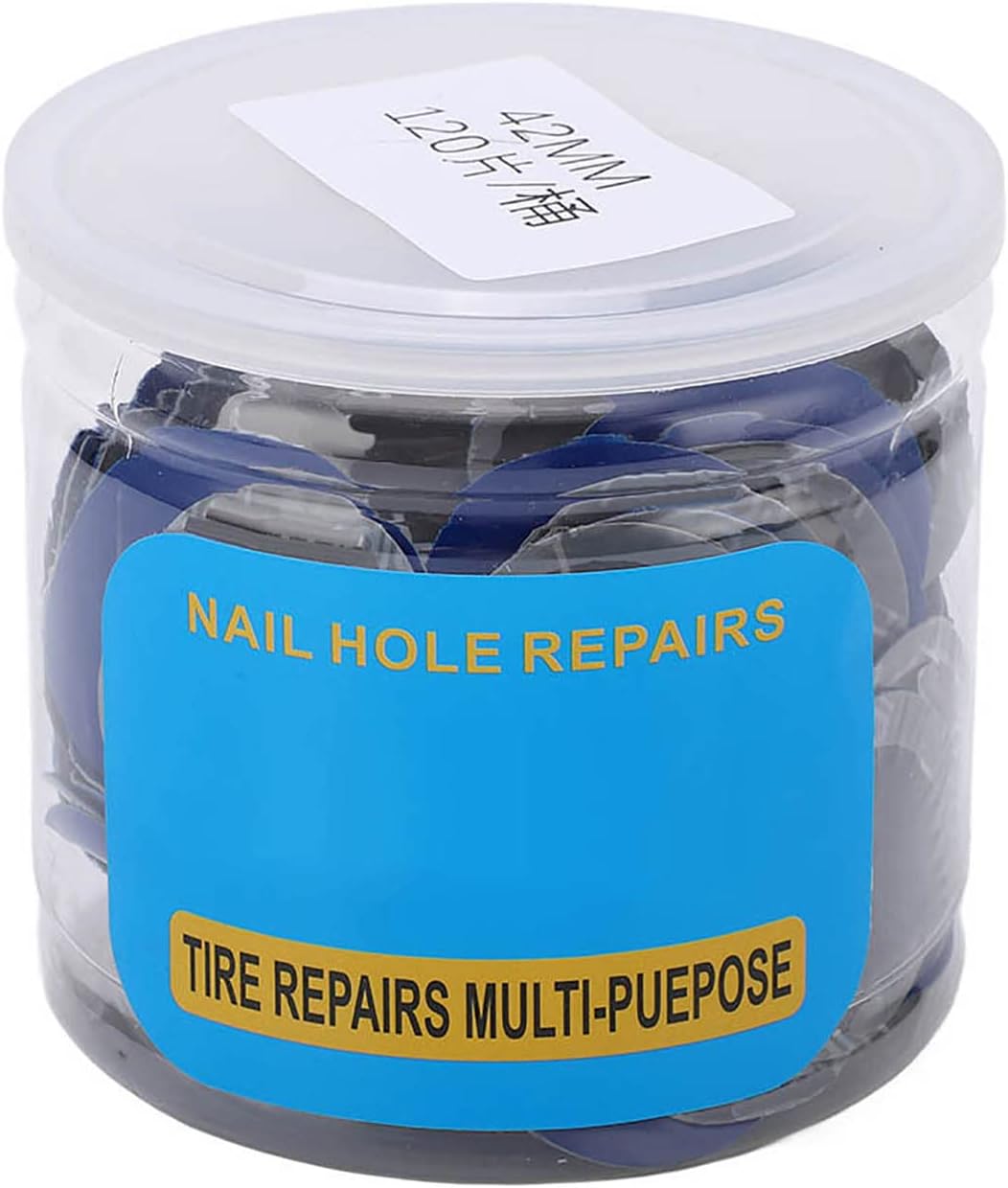 Parche de reparación de neumáticos, reparación de pinchazos de neumáticos de goma redonda de coche, parches sin cámara para reparación de neumáticos