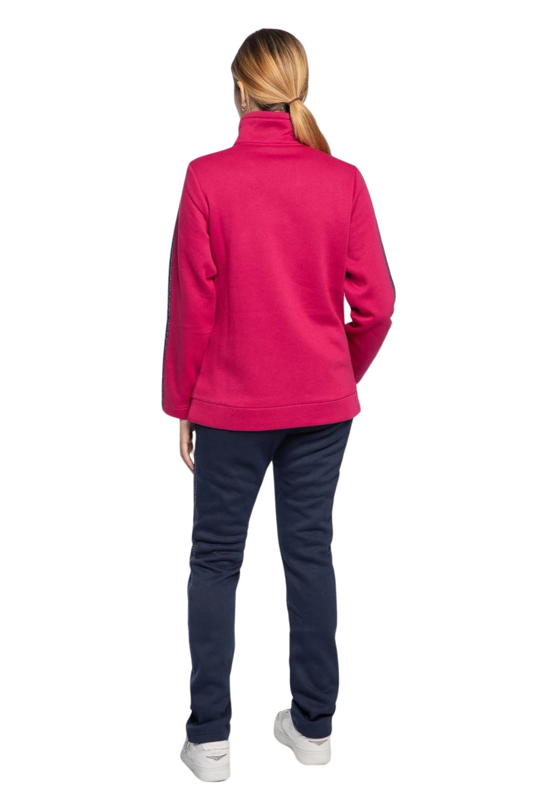 Leo Corsetteria Tuta donna invernale felpata calda per signora con zip cerniera tasche e pantaloni lunghi F.lli_Campagnolo 8Q76287
