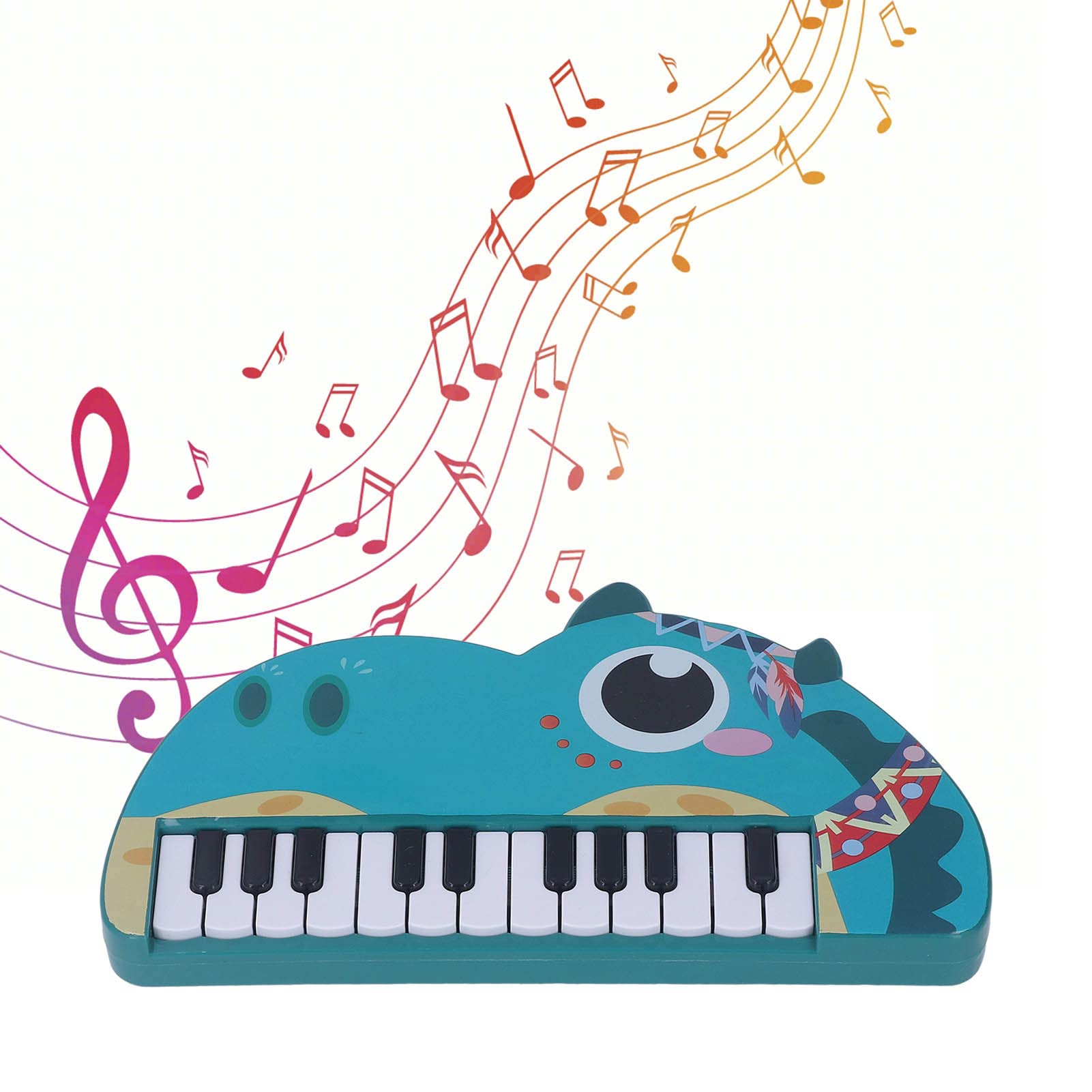 Sorandy Baby Kids Electronic Piano, Mini Cute Musical Dinosaur Shaped Piano, Early Educational Instrument Keyboard for Boys Girls Children, Blue