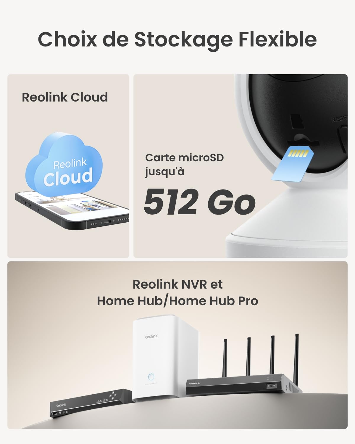 Reolink 4MP Interieur Caméra Surveillance WiFi – Vue à 360°, Suivi Automatique, Détection IA (Personne/Animal/Pleurs), Audio Bidirectionnel, Vision Nocturne, Mode Privé, sans Abonnement – ​​E1