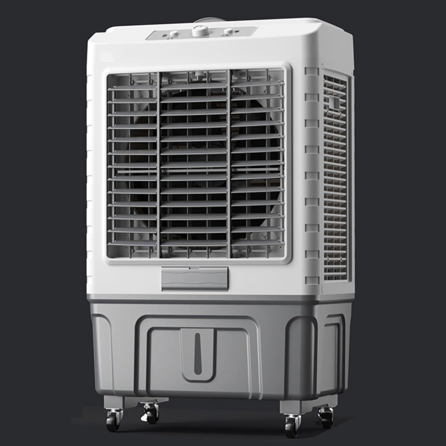 GWFBLID Evaporative Air Cooler with 55L Water Tank Cooling Fan with 120° Oscillating Portable Swamp Cooler for Outdoor Home Office Portable Air Conditioner with 3 Modes 3 Speeds 7.5H Timer