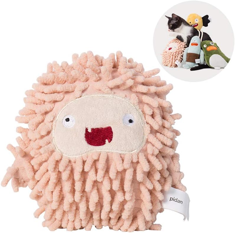 pidan Catnip Toys for Indoor Cats Interactive, Kitten Dental Health Plush Chew Toys - Fluffy