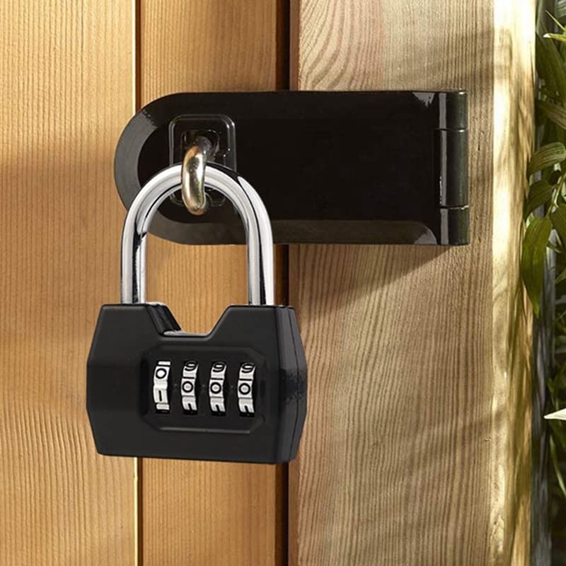 Lucchetto a combinazione, Lock Locker Locker blocco con blocco combinato 2 PC Combinazione Padlock a 4 cifre blocco blocco pesante for la cassetta degli attrezzi dell'armadietto della palestra for est