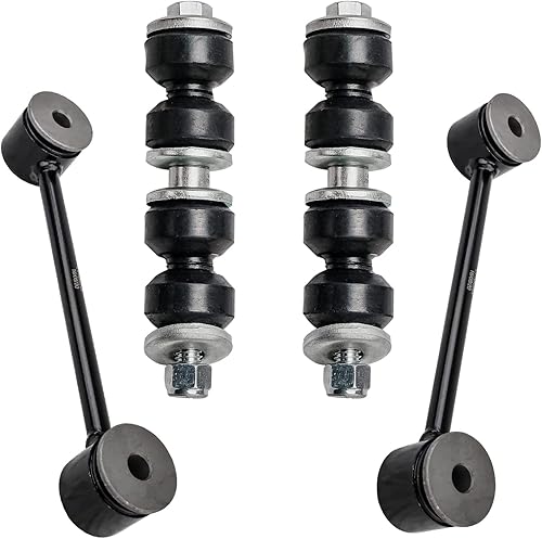Miniatura 50 de Detroit Axle - 4 barras estabilizadoras para Jeep Grand Cherokee Commander 2005-2010 2006 2007 2008 2009 de repuesto delantero y trasero