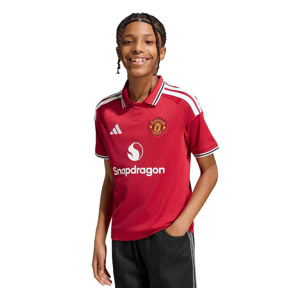 adidas Manchester United 26/27 - Maglia da casa unisex per bambini, motivo: Manchester United 26/27