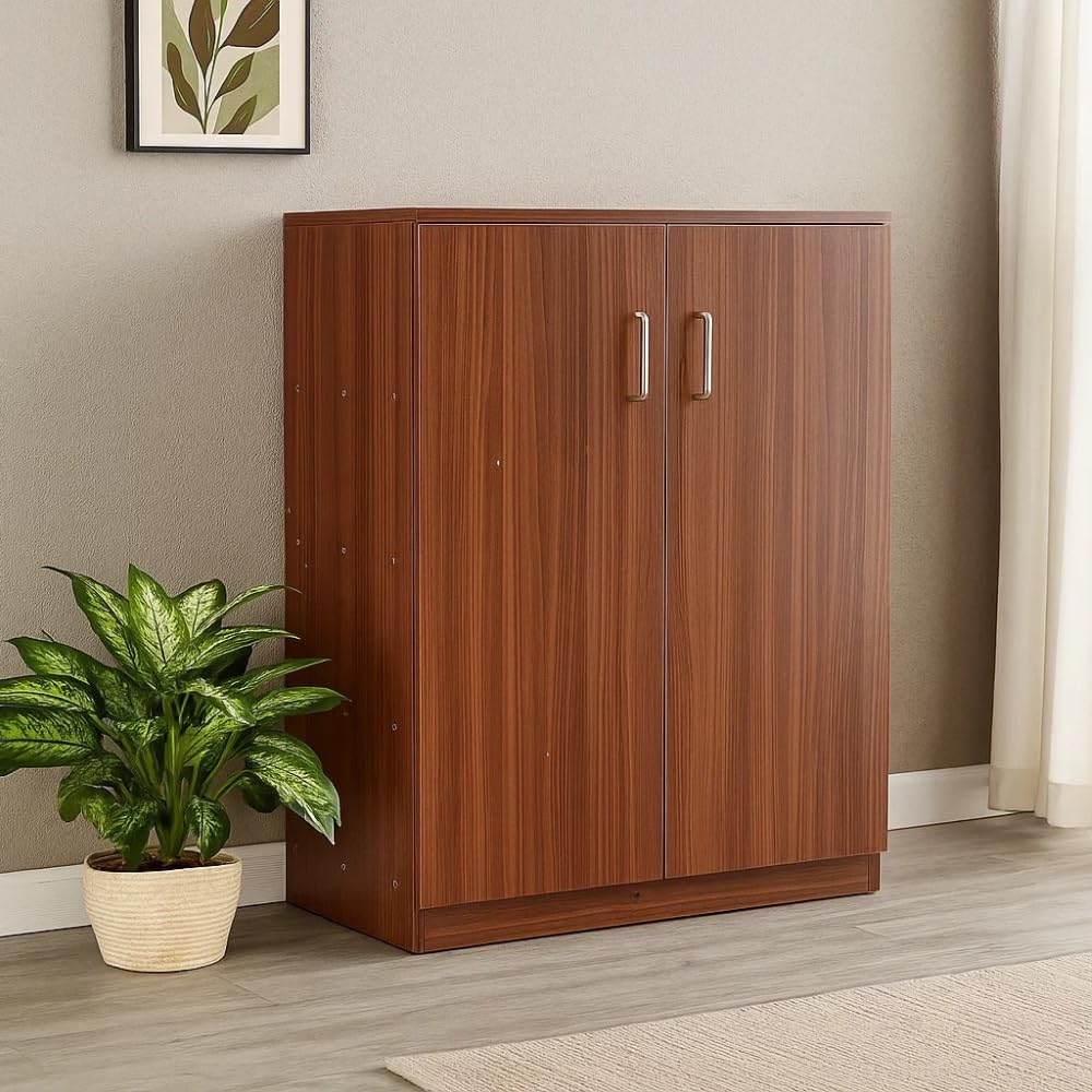 GRATUS Manda Wooden Shoe Rack with Door & Lock – Premium