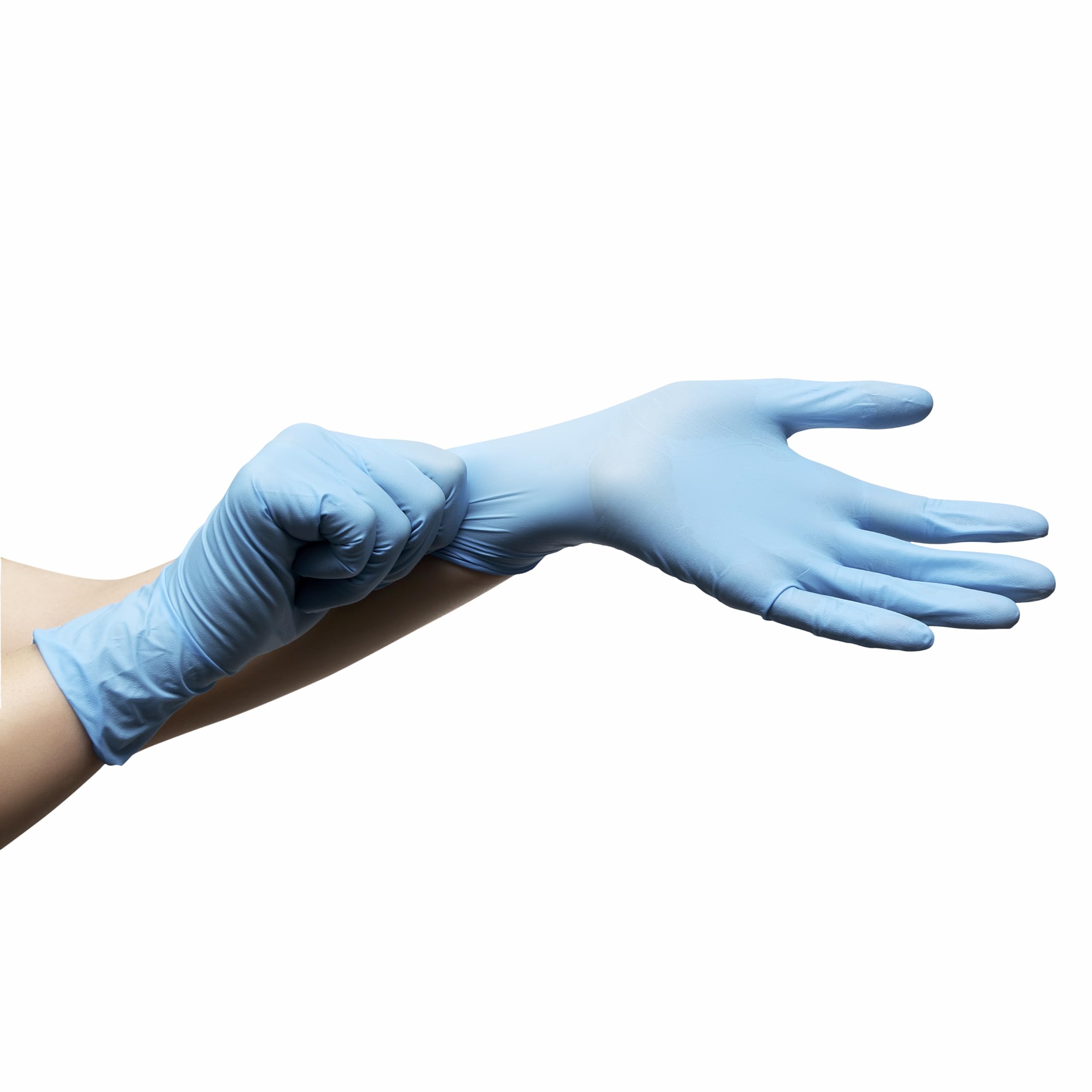 Guanti Monouso in Nitrile Spessorati Blu Senza Polvere 500pz, Lattice e Talco con Microgrip Uso Professionale - Guanti Usa e Getta per Alimenti, Parrucchiere, Chef, Tattoo - 4,5g (M)