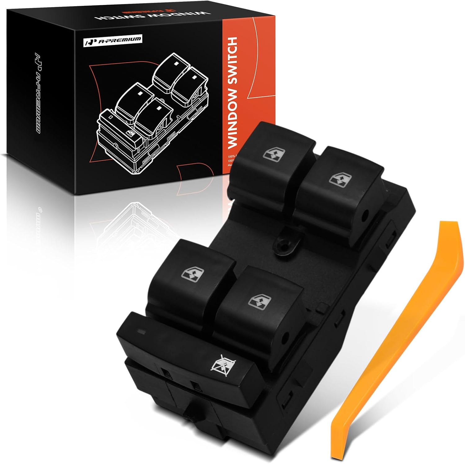 A-Premium Master Power Window Switch Compatible with Buick Regal 2012-2017, Front Left Driver Side