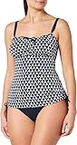 Haute pression Damen X8023 C01 T36 Tankini-Badeanzug, Schwarz, 36-52