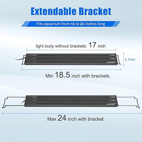 Miniatura 3 de AQUANEAT LED Aquarium Light Full Spectrum for 18 Inch to 24 Inch Fish Tank Light Fresh Water