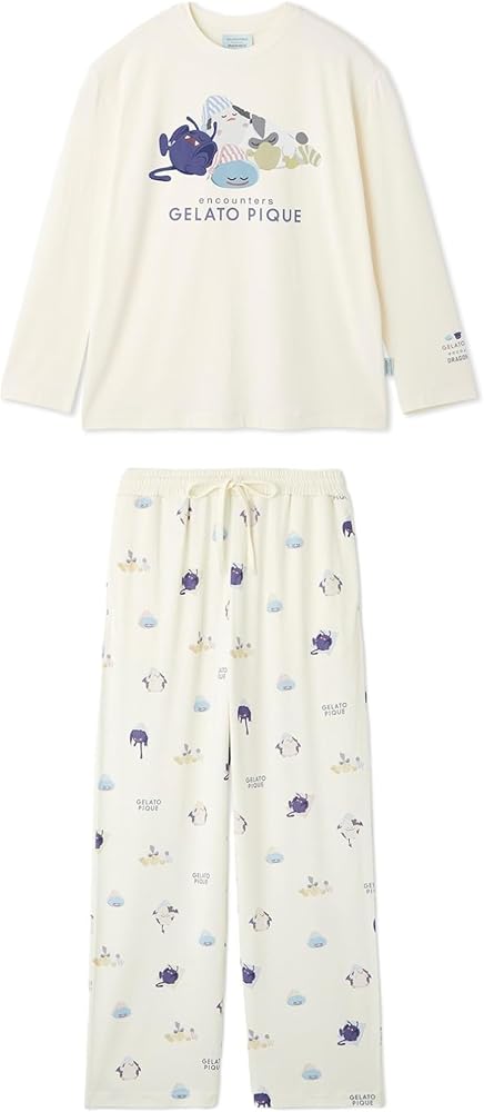 ジェラートピケ ドラゴンクエスト　ワンポイントロンT&総柄ロングパンツ Amazon | [ジェラート ピケ] ドラゴンクエスト【レディース