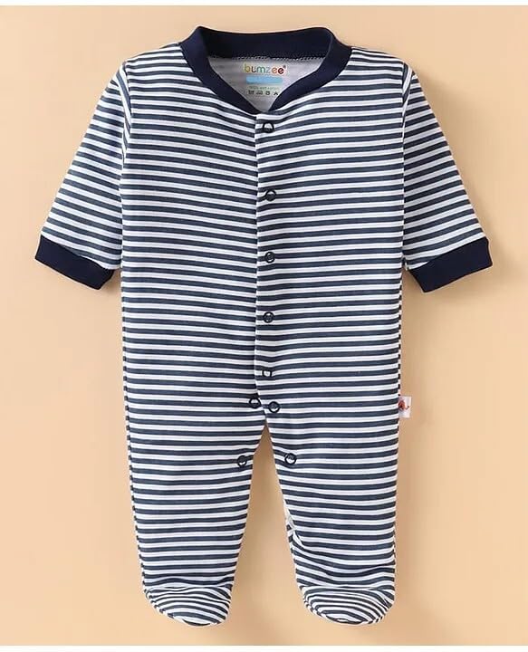 Image of New Born Baby 100% Cotton Rompers for Sleepsuits Jumpsuit Night Suits for Baby Boys & Girls |Onesies| Infant Clothes Pack of 3