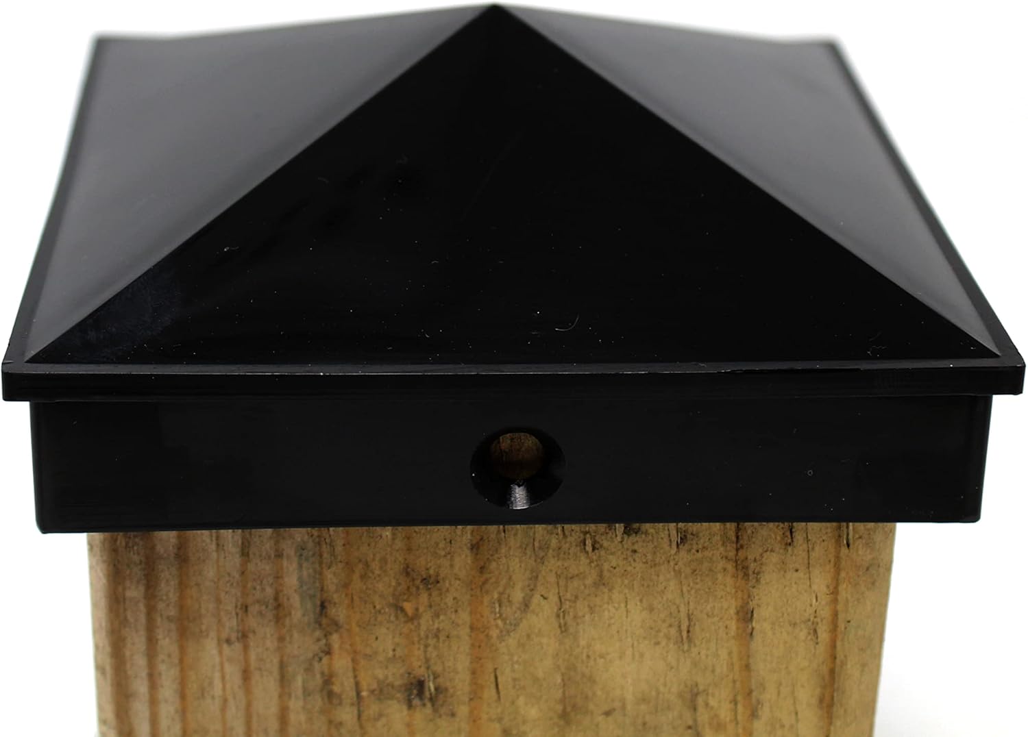 Plastic Pyramid 4x4 True(100 mm) Fence Post (45, Black)