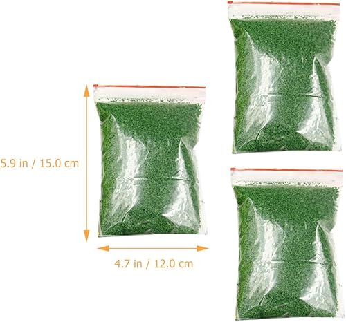 Miniatura 6 de FOMIYES 3 bolsas de polvo de dispersión de hierba artificial para modelo de miniatura polvo de relleno epoxi material de base de paisaje material de