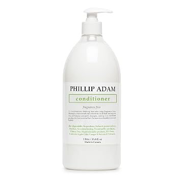 Phillip Adam Fragrance Free Conditioner for Hydration & Enhanced Shine - No Parabens - لجميع أنواع الشعر - غني بخل التفاح - 33.8 أونصة   