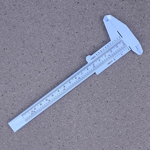 Calibrador plástico métrico pequeño 6 pulgadas miniatura 6