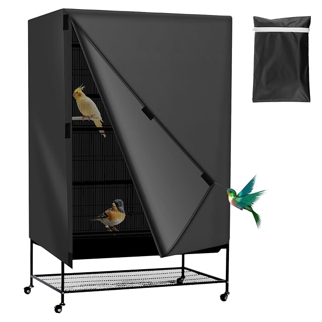 Funda para jaula de pájaros de tela Oxford 210D, cubierta para jaula de loros