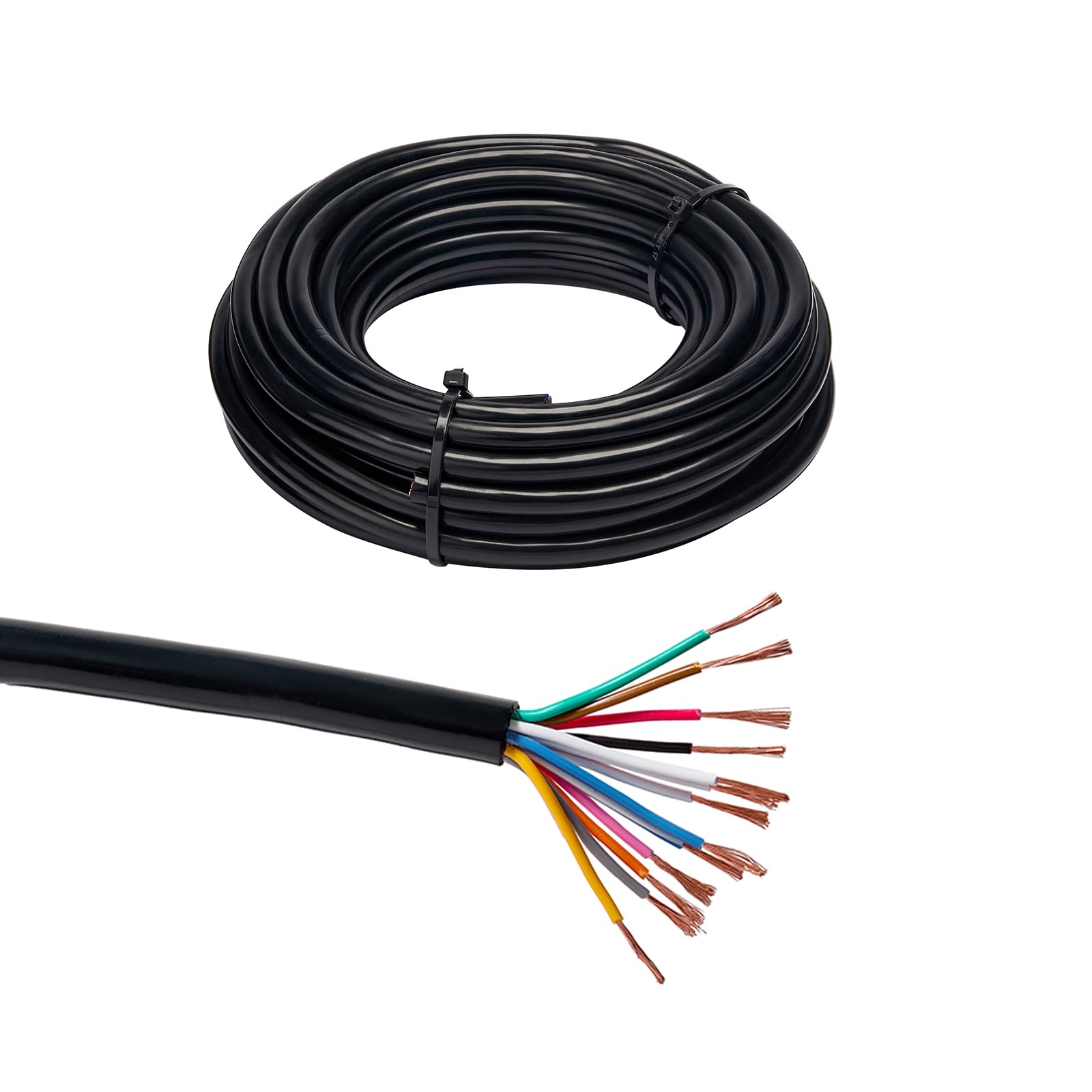BEIJISTAR 10M Fahrzeugleitung 13x0,5mm² Rundkabel, 12V 24V 13 Adriges Anhängerkabel, 13 Adriges Elektrokabel FLRYY KFZ für Wohnwagen LKW RV Anhänger