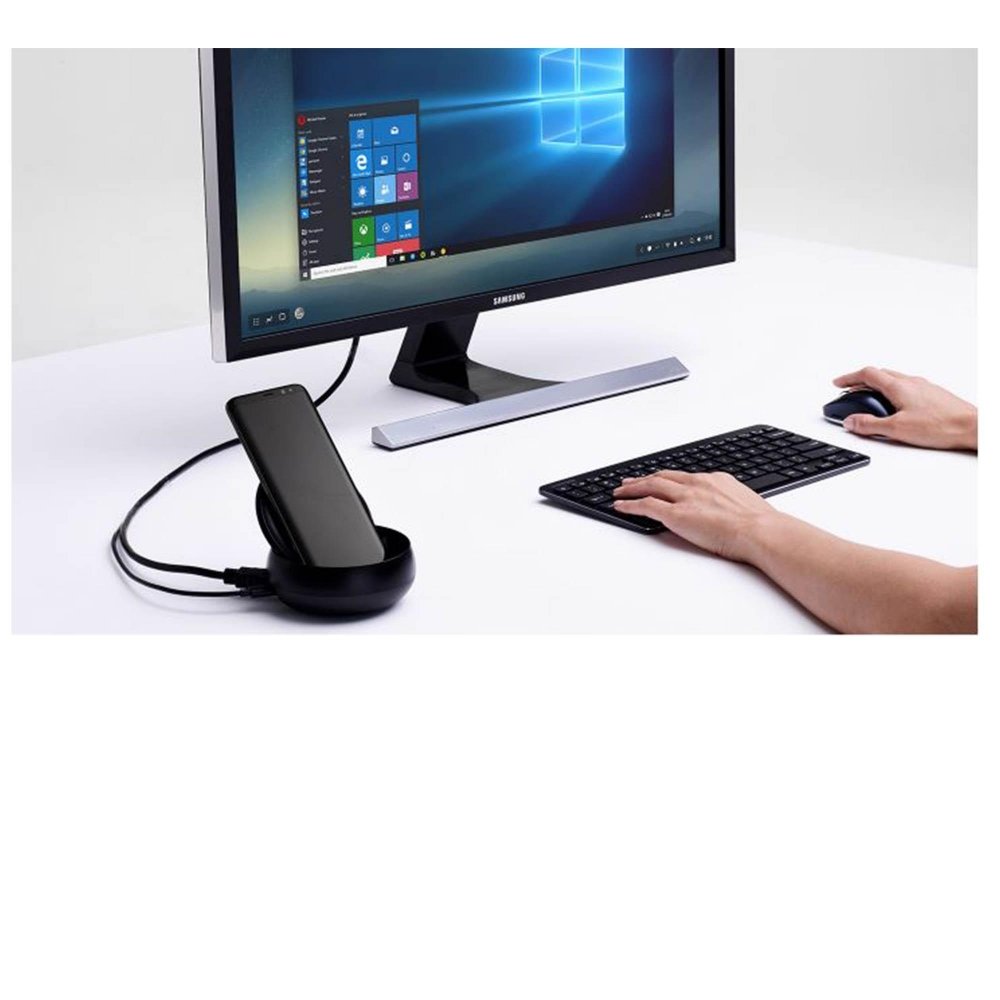 Samsung Original DeX Desktop PC Display Docking Station con adattatore da viaggio per Galaxy S8/S8+- Nero