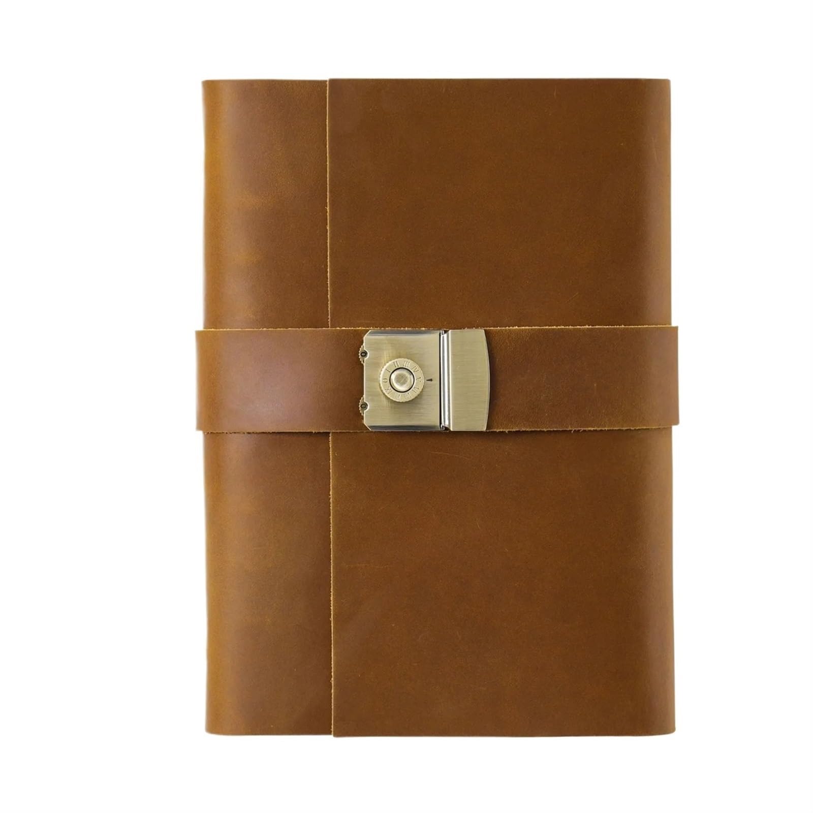 Vintage Journal A5-Ringe-Planer aus echtem Leder, lässig, Passwort-Notizbücher mit Schloss, Tagebuch, kreativer Vintage-Notizblock, Schule, Studenten, Schreibwaren(Style1)