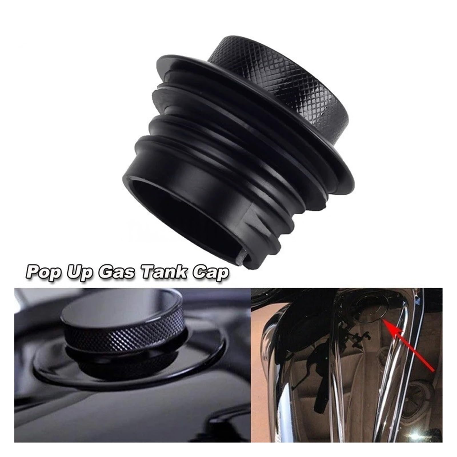 Tappo Serbatoio Tappo Serbatoio Carburante Ventilato Per Ha&rley FLTR | Tappo Del Serbatoio A Scomparsa Ventilato, Facile Da Usare Con Una Sola Mano Ed Elegante Per Ha&rley