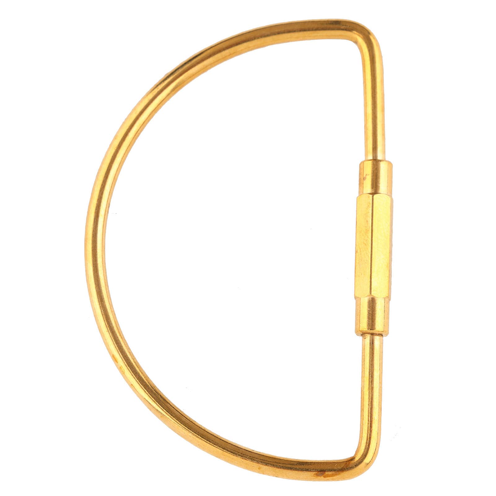 Keychains Clip Hooks Lock Ring Clip Tool Hook Portable Lightweight Brass Oval Ring Clip Hook Keychain Key Chain Key Ring Accessories 3 Shape Keychains Optional(Semicircle)