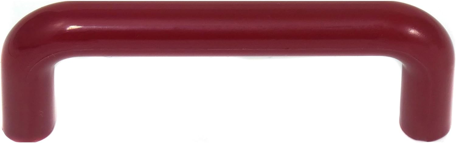 Laurey 34838 Plastic Cabinet Hardware Pull, 3 Inch, Red