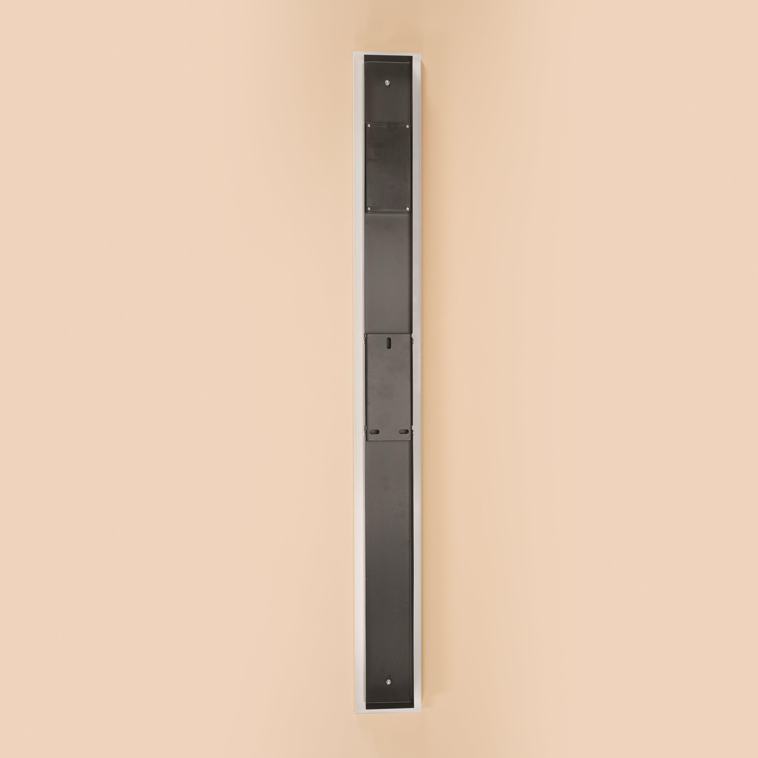 Esotec Solar Wandleuchte Smart Light 100 CCT, Fernbedienung, 3 Lichtfarben, mehrere Modi, Akku, LED Panel, Wandlampe, Außenleuchte, Lichtpanel, outdoor, außen, metall, schwarz, H95cm 102653