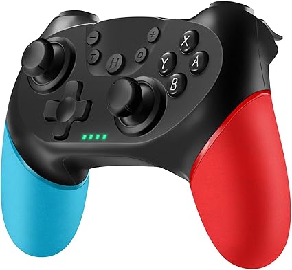 Amazon 令和最新版 Switch コントローラー ワイヤレス スイッチ Pro コントローラー Nfc機能 Amiibo対応 Bluetooth接続 Turbo連射機能 ジャイロセンサー デュアルショック 4段階振動調整 任天堂switch Pc対応 プロコン 小型 日本語取扱説明書 Omkuy ゲームパッド