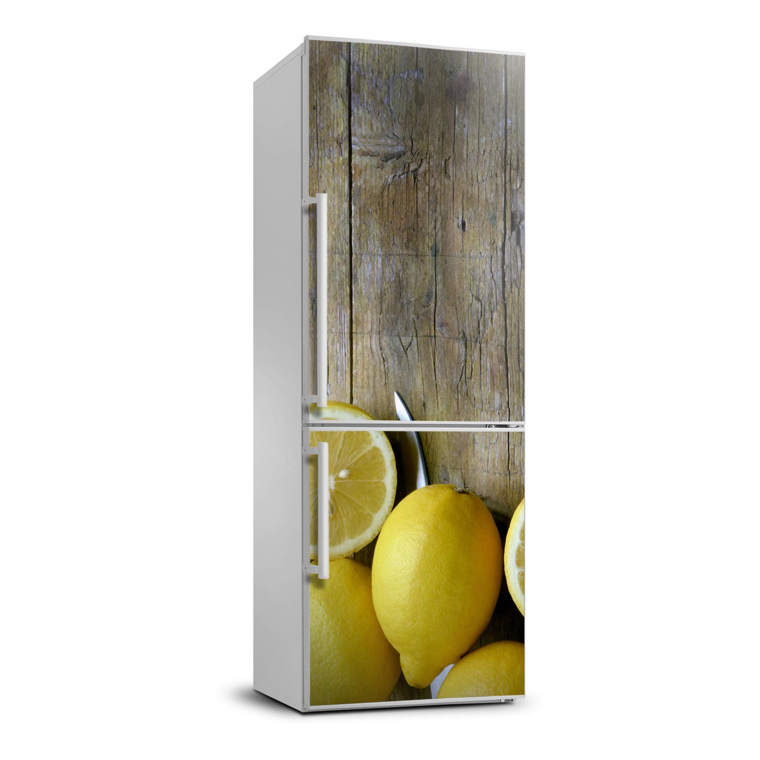 Película autoadhesiva de limones 60x180 cm lavable para frigorífico Tulup