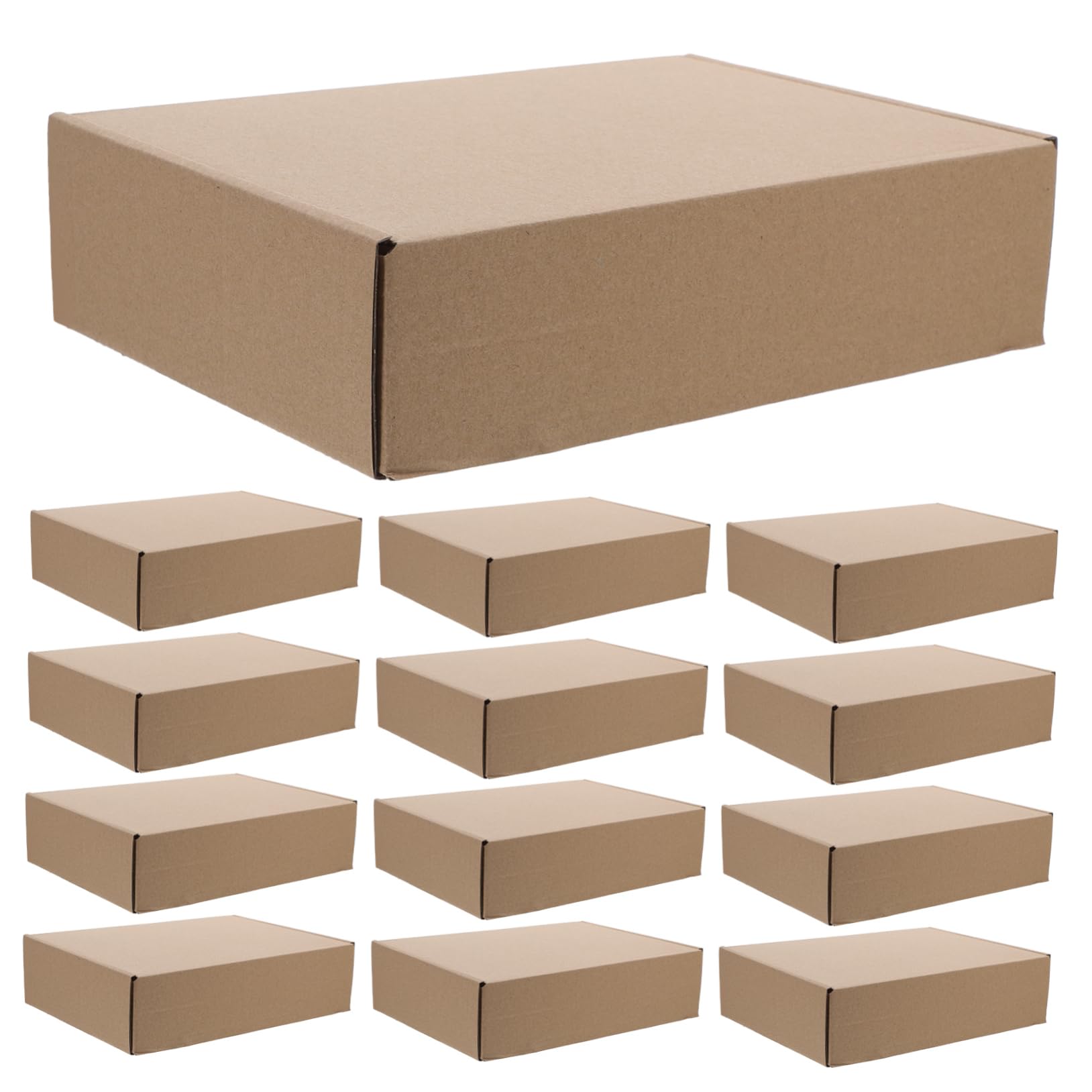 25 Piezas Cajas De Cartón Para Envíos Cajas De Embalaje Para Almacenamiento Para Mudanza y Manualidades