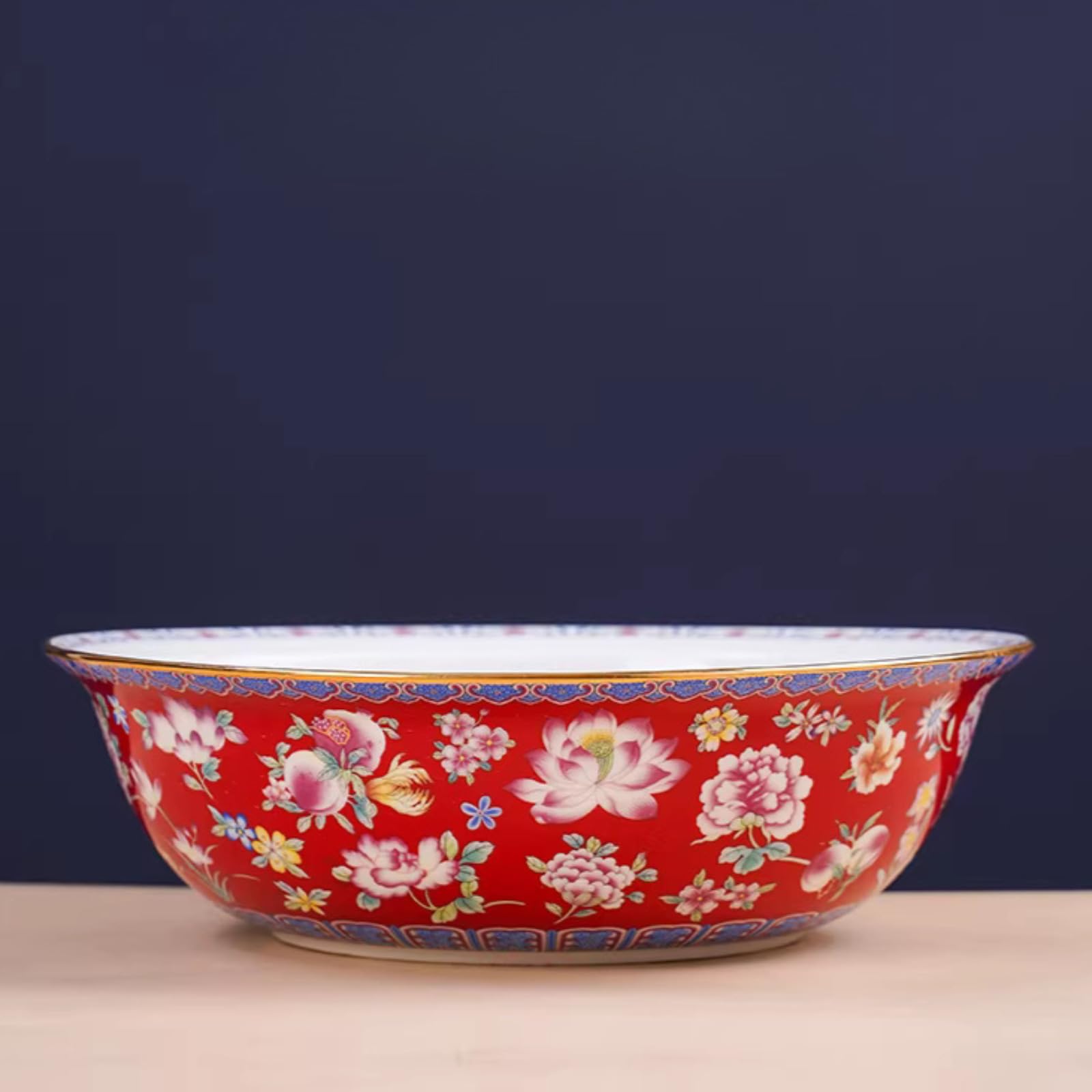 Miska na ryż w kolorze porcelany kostnej, 23,8 cm 23,8 cm, chińska ceramiczna zastawa stołowa do jadalni domowej