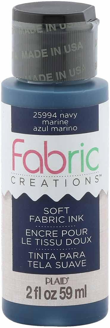 Fabric Creations Fabric Ink in Assorted Colors (2-Ounce), Navy Blue