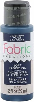 Fabric Creations Fabric Ink in Assorted Colors 2-Ounce, Navy Blue