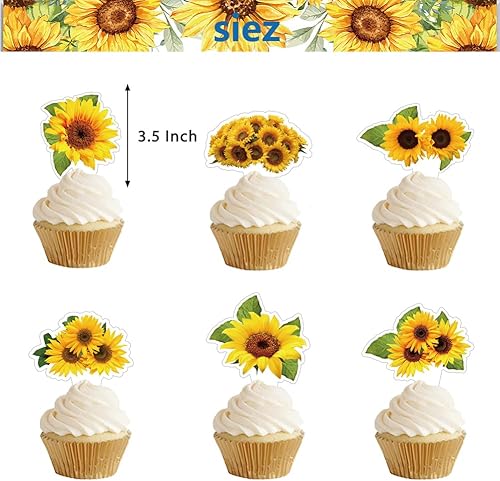 Miniatura 9 de 25 piezas de suministros de fiesta de pastel mexicano, decoración de cupcakes para fiesta de cumpleaños mexicana para niños, regalos de fiesta de