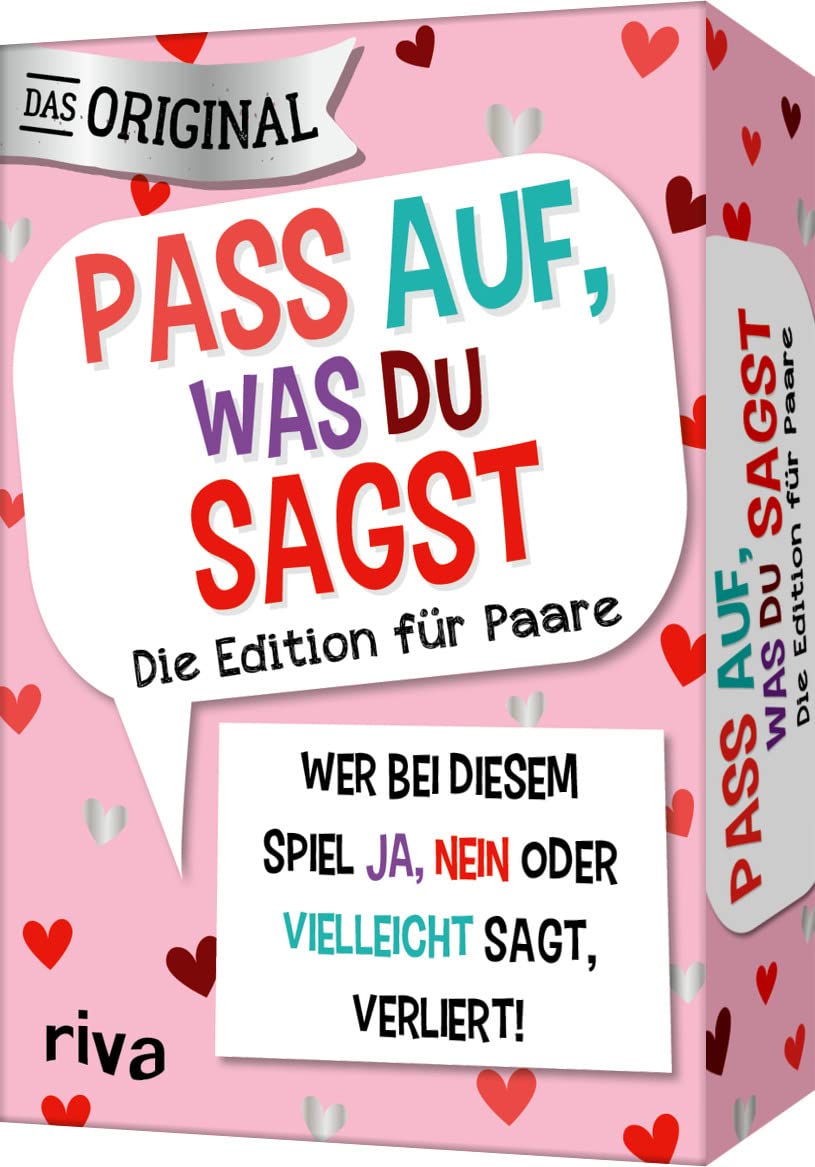 Pass auf, was du sagst – Die Edition für Paare: Wer bei diesem Spiel »Ja«, »Nein« oder »Vielleicht« sagt, verliert! | Das Original. Das perfekte ... | Das Original. Geschenk zu Hochzeit. Ab 18