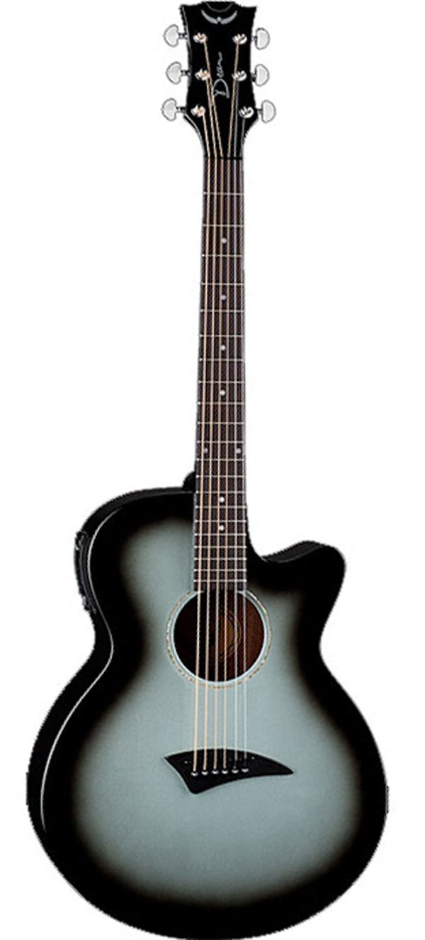 Dean Guitars 6 String Acoustic-Electric Guitar, Right, Silverburst (AX PE SVB)