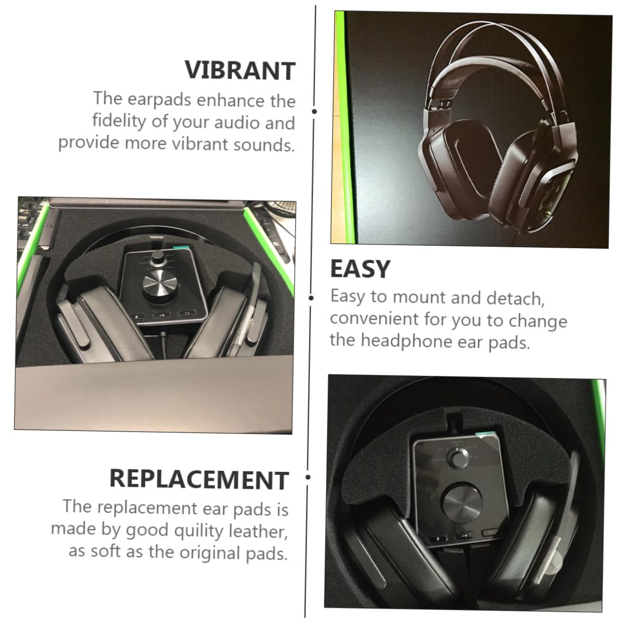 NUOBESTY 6 Piezas De Funda De Esponja para Auriculares Almohadillas De Repuesto para Auriculares Almohadillas De Repuesto para Auriculares Cubiertas para Auriculares Almohadillas De